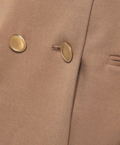 【LOULOU WILLOUGHBY】ギャバジンテーラードジャケット LOULOU WILLOUGHBY WILLOUGHBY店舗とオンラインショップ限定販売になります フィッティングモデル 詳細画像 172cm B82 W66 H92　着用サイズ：02