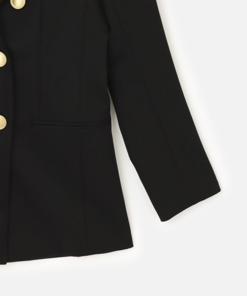 【LOULOU WILLOUGHBY】ギャバジンテーラードジャケット LOULOU WILLOUGHBY WILLOUGHBY店舗とオンラインショップ限定販売になります フィッティングモデル 詳細画像 172cm B82 W66 H92　着用サイズ：02