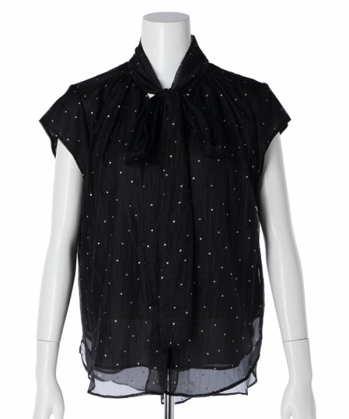 プチラメドット半袖ブラウス トップス シャツ・ブラウス Q1395384379(10725円)