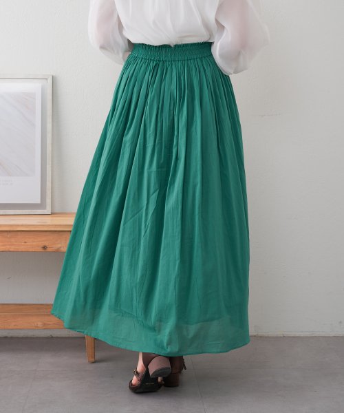 OLIVE des OLIVE(オリーブデオリーブ)/【nao】インド綿スカート　スカート　コットン100％　ロングスカート　ゆったり　カジュアル　オフィス　春/img17