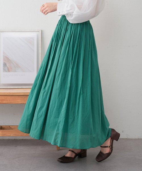 OLIVE des OLIVE(オリーブデオリーブ)/【nao】インド綿スカート　スカート　コットン100％　ロングスカート　ゆったり　カジュアル　オフィス　春/img24