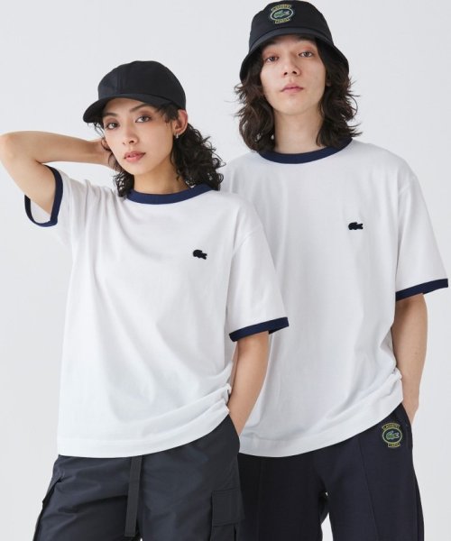 LACOSTE Mens(ラコステ　メンズ)/【オンライン限定】LACOSTE ワンポイントロゴ リンガーTシャツ/img01