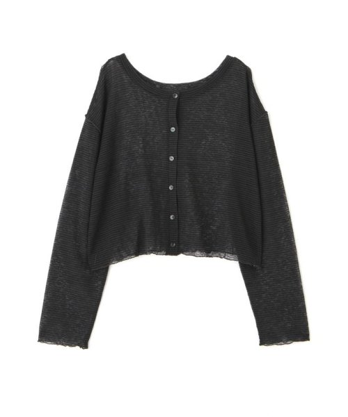 前後2wayシアーボーダーカットソーカーディガン 人気・おすすめ｜使いやすい・旅行におすすめ 品質保証 全国発送 在庫限り