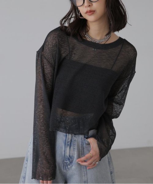 前後2wayシアーボーダーカットソーカーディガン 人気・おすすめ｜使いやすい・旅行におすすめ 品質保証 全国発送 在庫限り