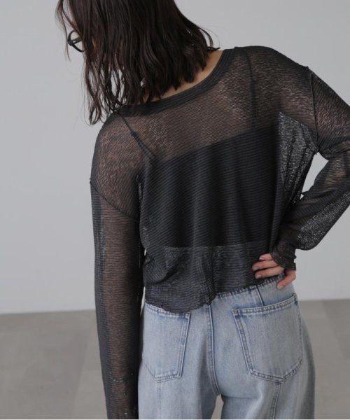 前後2wayシアーボーダーカットソーカーディガン 人気・おすすめ｜使いやすい・旅行におすすめ 品質保証 全国発送 在庫限り