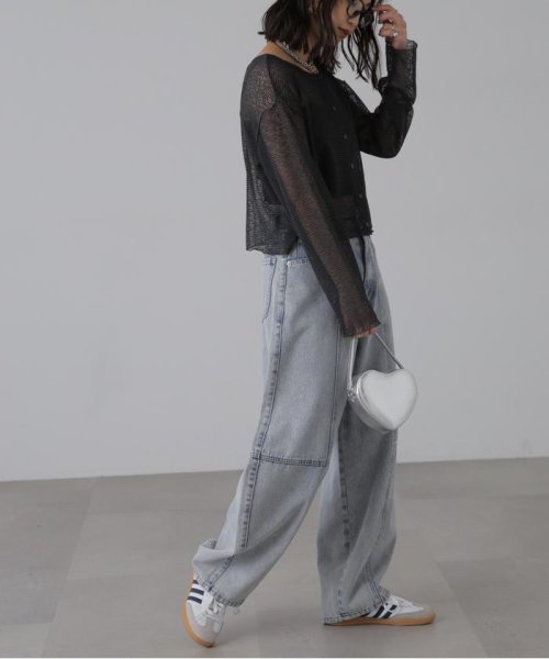 前後2wayシアーボーダーカットソーカーディガン 人気・おすすめ｜使いやすい・旅行におすすめ 品質保証 全国発送 在庫限り