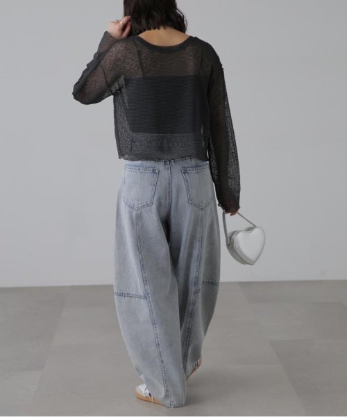 前後2wayシアーボーダーカットソーカーディガン 人気・おすすめ｜使いやすい・旅行におすすめ 品質保証 全国発送 在庫限り