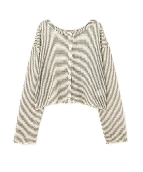 前後2wayシアーボーダーカットソーカーディガン 人気・おすすめ｜使いやすい・旅行におすすめ 品質保証 全国発送 在庫限り