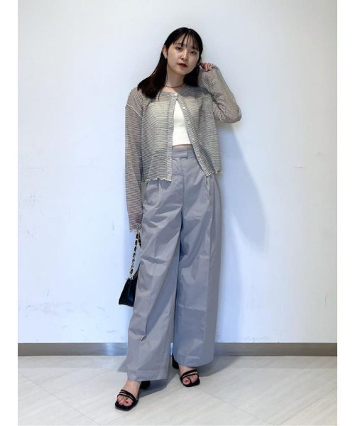 前後2wayシアーボーダーカットソーカーディガン 人気・おすすめ｜使いやすい・旅行におすすめ 品質保証 全国発送 在庫限り