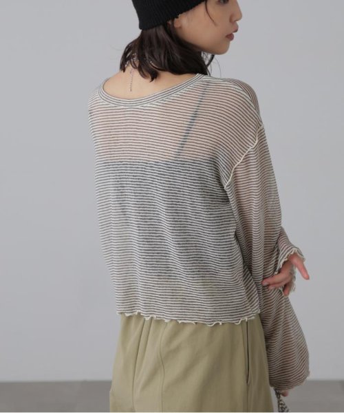 前後2wayシアーボーダーカットソーカーディガン 人気・おすすめ｜使いやすい・旅行におすすめ 品質保証 全国発送 在庫限り