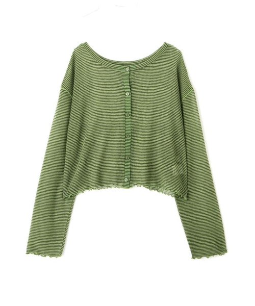 前後2wayシアーボーダーカットソーカーディガン 人気・おすすめ｜使いやすい・旅行におすすめ 品質保証 全国発送 在庫限り