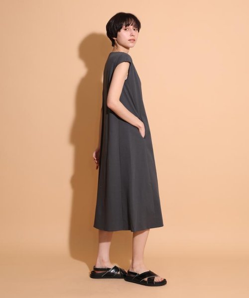 スーピマコットンフレンチスリーブワンピース 