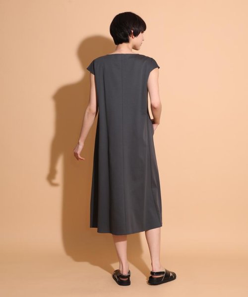 スーピマコットンフレンチスリーブワンピース 