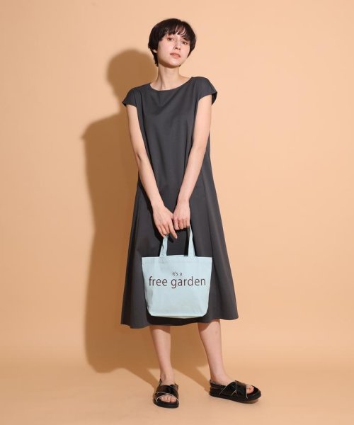 スーピマコットンフレンチスリーブワンピース 