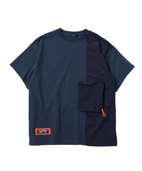 GLAZOS(グラソス)/【Penfield】【防汚加工】異素材切り替えデザイン半袖Tシャツ/img11