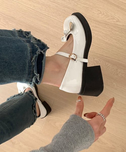 Nia(ニア)/メリージェーン　メタルハートリボンローファー 人気・おすすめ｜使いやすい・旅行におすすめ 品質保証 全国発送 日本国内発送・最短翌日お届け