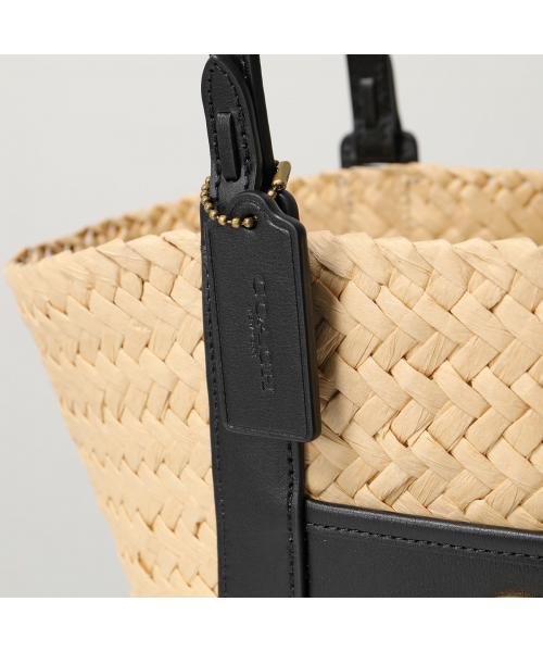 COACH かごバッグ SM STRAW PTOTE CQ788 COACH かごバッグ SM STRAW PTOTE