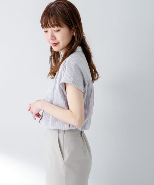 『WEB限定』ロープドビーコットンストライプブラウス 人気・おすすめ｜省スペース設計・旅行向けにおすすめ 公式 プライバシー配送 今だけ特典付き