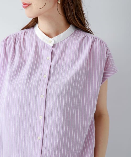 『WEB限定』ロープドビーコットンストライプブラウス 人気・おすすめ｜省スペース設計・旅行向けにおすすめ 公式 プライバシー配送 今だけ特典付き