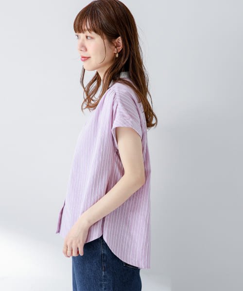 『WEB限定』ロープドビーコットンストライプブラウス 人気・おすすめ｜省スペース設計・旅行向けにおすすめ 公式 プライバシー配送 今だけ特典付き