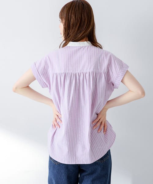 『WEB限定』ロープドビーコットンストライプブラウス 人気・おすすめ｜省スペース設計・旅行向けにおすすめ 公式 プライバシー配送 今だけ特典付き