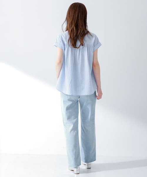 『WEB限定』ロープドビーコットンストライプブラウス 人気・おすすめ｜省スペース設計・旅行向けにおすすめ 公式 プライバシー配送 今だけ特典付き