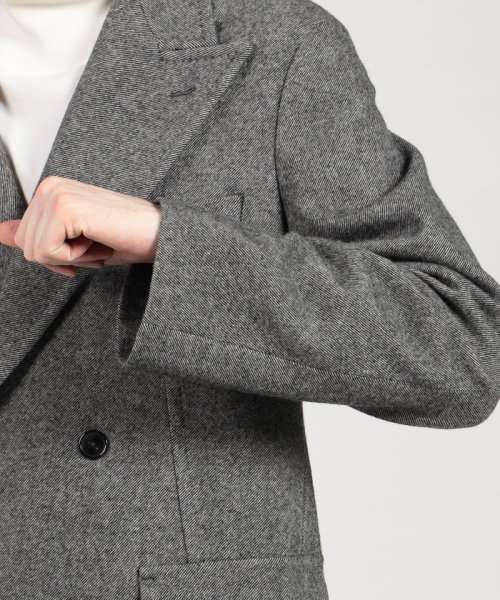 タスマニアラムウール ダブルブレステッド6Bジャケット 