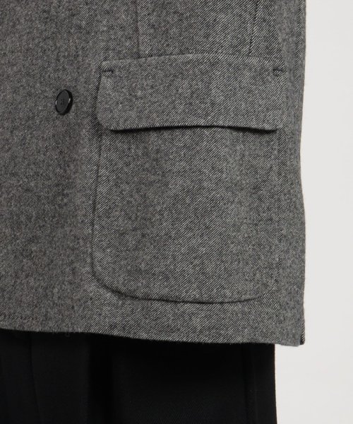 タスマニアラムウール ダブルブレステッド6Bジャケット 