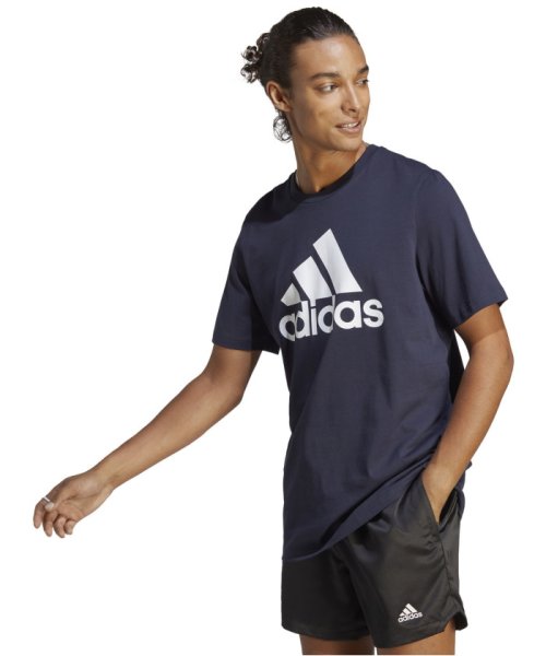 adidas(adidas)/adidas アディダス エッセンシャルズ シングルジャージー ビッグロゴ半袖Tシャツ ECQ9/img02