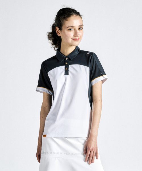 Munsingwear(マンシングウェア)/【ENVOY】SUNSCREENブロッキングデザインポロ衿半袖シャツ/img01