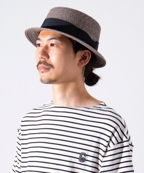 GLOSTER(GLOSTER)/【GLOSTER/グロスター】STRAW BOATER HAT ストローハット 麦わら カンカン帽/img07
