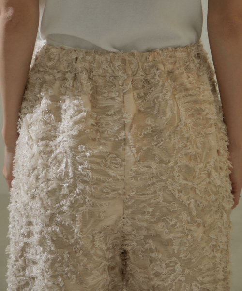 KIRYUコーラルフラワーカットジャガードイージーパンツ【セットアップ対応】 ■モデル身長 着用サイズ セットアップ対応