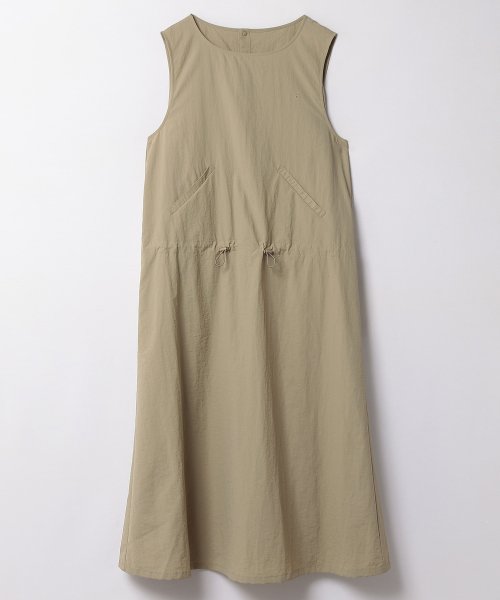 【撥水 洗える】ウエストドロストジャンパースカート 