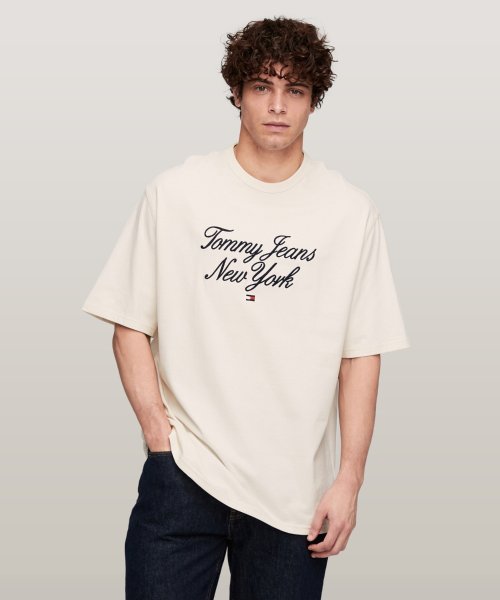 TOMMY JEANS(トミージーンズ)/オーバーサイズラグジュアリーセリフTシャツ/img20