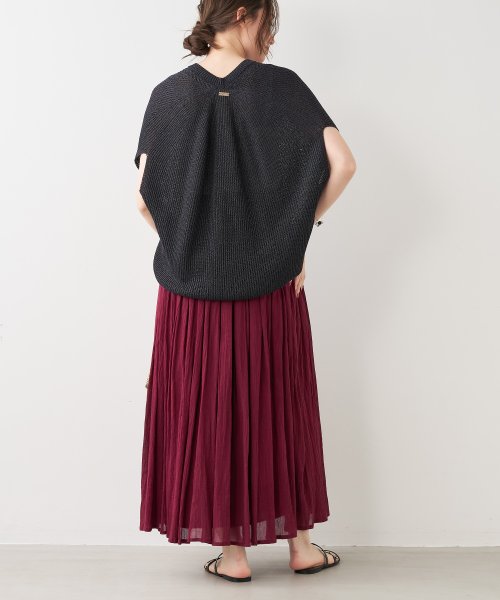 MICA&DEAL(マイカアンドディール)/crape random tuck skirt/img12