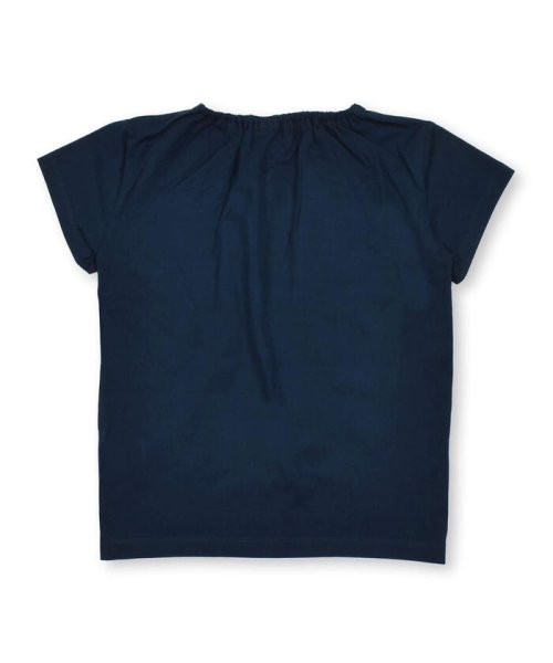 BeBe(ベベ)/スカラップ切り替えバイカラー半袖天竺Tシャツ(90~150cm)/img05