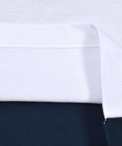 BeBe(ベベ)/スカラップ切り替えバイカラー半袖天竺Tシャツ(90~150cm)/img10