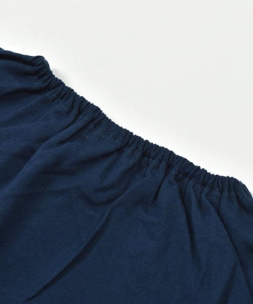 BeBe(ベベ)/スカラップ切り替えバイカラー半袖天竺Tシャツ(90~150cm)/img11