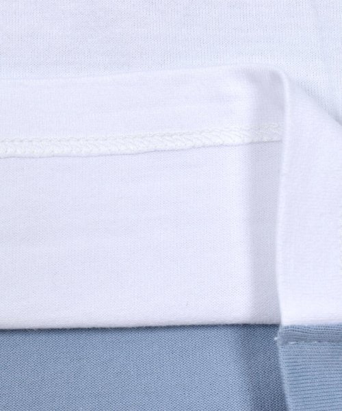 BeBe(ベベ)/スカラップ切り替えバイカラー半袖天竺Tシャツ(90~150cm)/img18