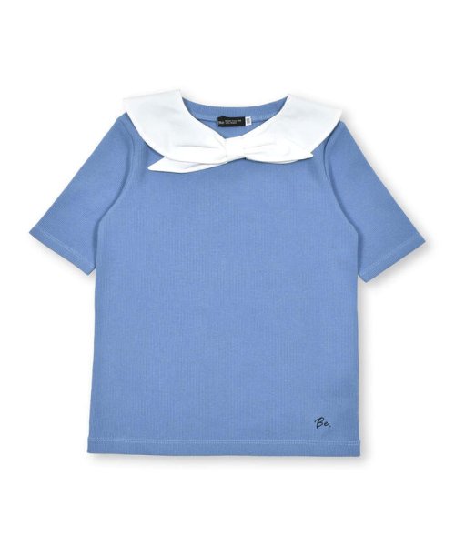 BeBe(ベベ)/セーラー付け襟テレコ半袖Tシャツ(90~160cm)/img05