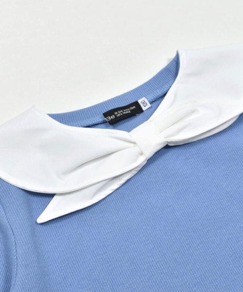 BeBe(ベベ)/セーラー付け襟テレコ半袖Tシャツ(90~160cm)/img07