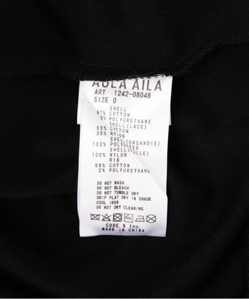 B'2nd(ビーセカンド)/AULA AILA（アウラ アイラ）別注レースコンビネーションTシャツ/img11