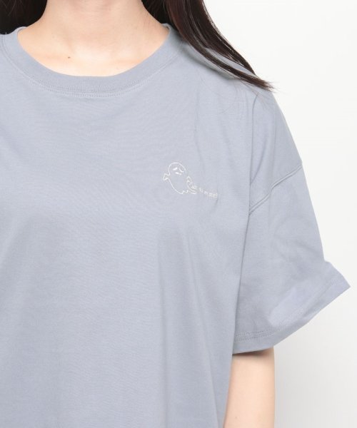 NICE CLAUP OUTLET(ナイスクラップ　アウトレット)/オバケプリント刺繍Tシャツ/img20
