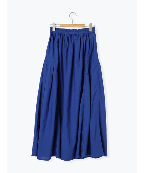Samansa Mos2 blue(サマンサモスモス ブルー)/【Made in India】コットンビスコースギャザースカート/img25