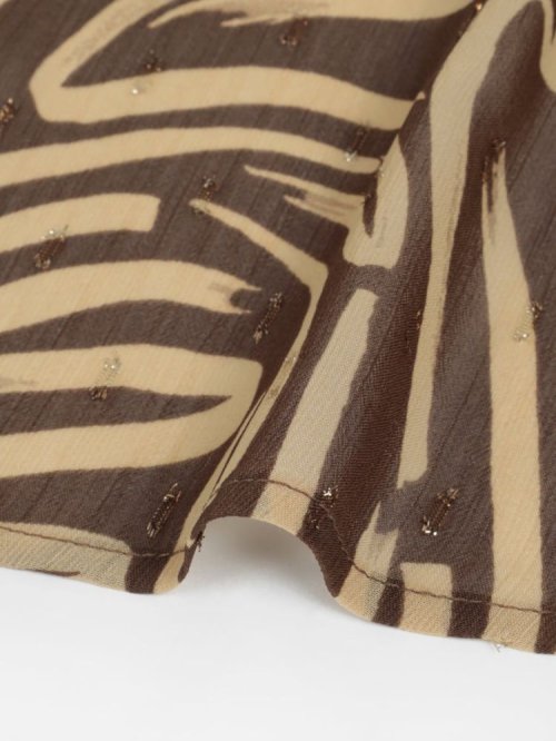 ウェーブペイントシアーワンピース 