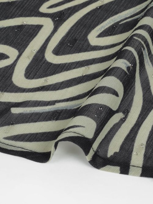 ウェーブペイントシアーワンピース 