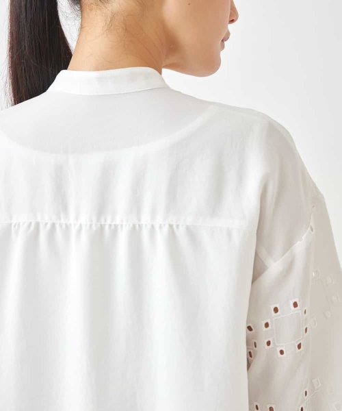 HIROKO BIS(ヒロコビス)/アイレット刺繍デザインチュニックシャツ /洗える/img04