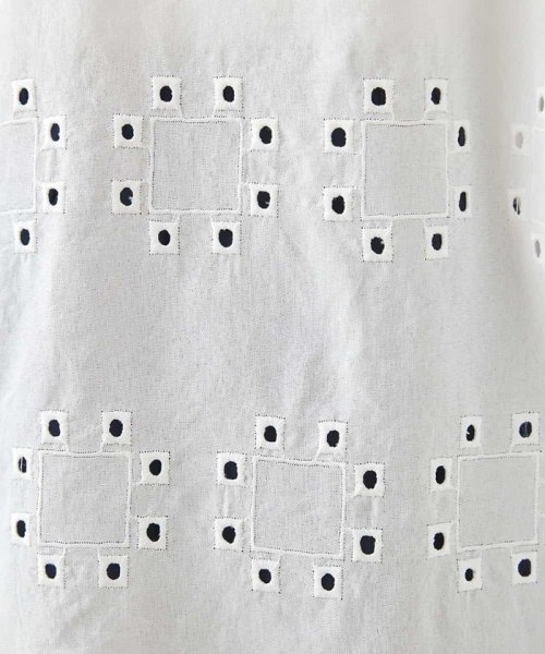 HIROKO BIS(ヒロコビス)/アイレット刺繍デザインチュニックシャツ /洗える/img07