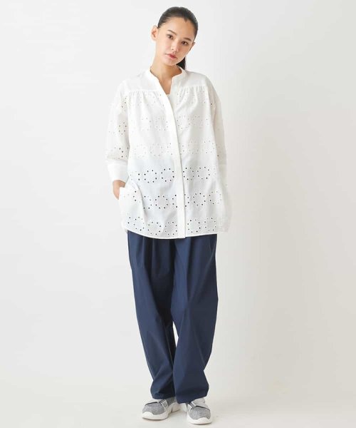 HIROKO BIS(ヒロコビス)/アイレット刺繍デザインチュニックシャツ /洗える/img09