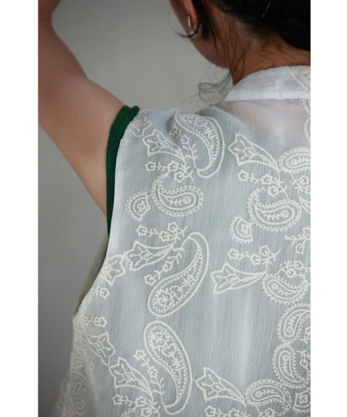 CAWAII(カワイイ)/ペイズリー刺繍のチャイナデザインベスト/img01